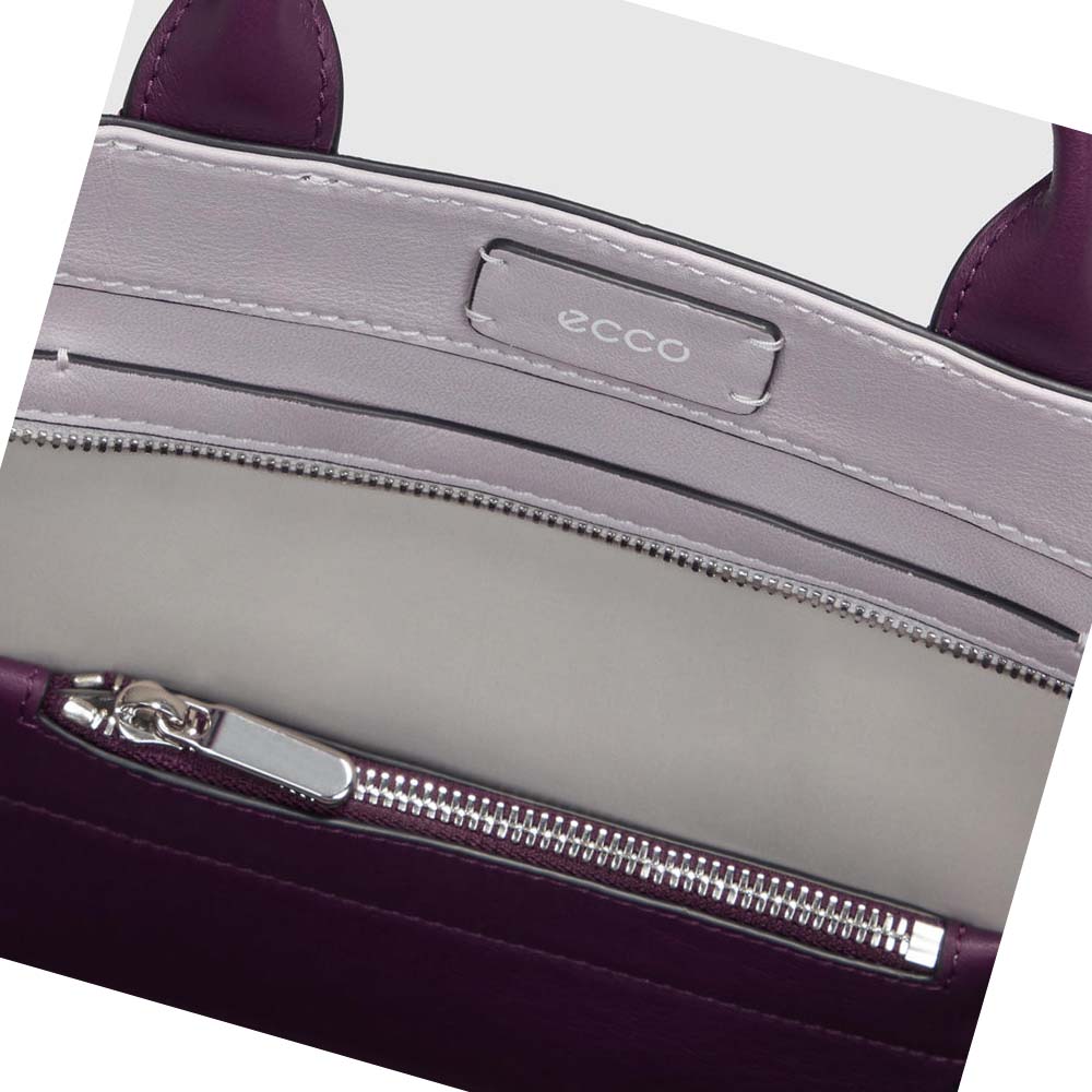 Men's Ecco Pillow Handbag Purple | Canada 742NWY